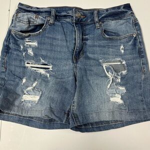 Distressed Denim Women's Shorts